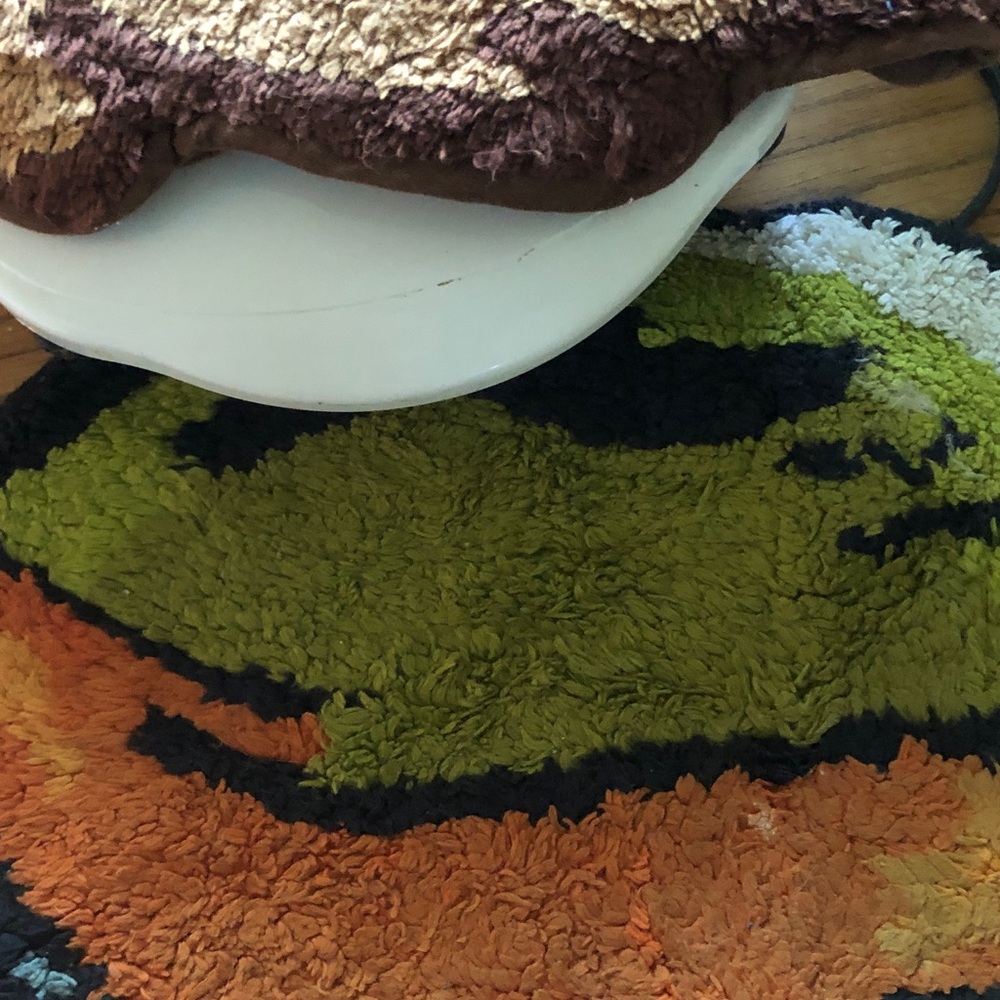 Vibrant Abstract Home bath Rug - Picture 3 of 8